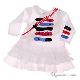 Платье Mini Shatsu для девочки, цвет белый