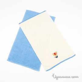 Комплект полотенец Anilsan, цвет голубой / кремовый, 2шт.