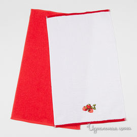 Комплект полотенец Anilsan, цвет красный / белый, 2шт.