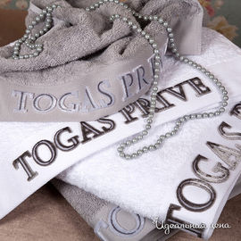 Комплект полотенец Togas "ТОГАС ПРИВЕ", цвет серо/белый, 4 предмета