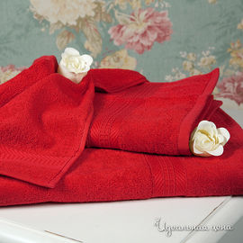 Комплект полотенец Togas "ГАРМОНИЯ", цвет бордовый, 3 предмета