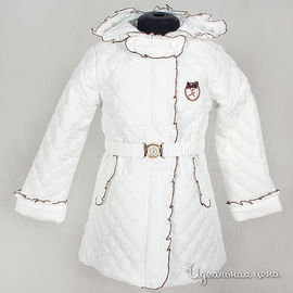Пальто ComusL для девочки, цвет белый