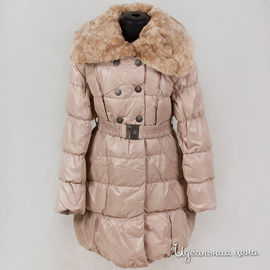 Пальто Biko&Kana для девочки, цвет темно-бежевый