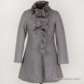 Пальто ComusL для девочки, цвет серый