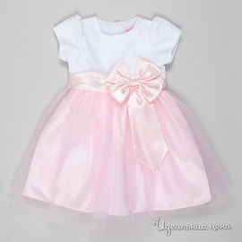 Платье Diamond Lady для девочки, цвет белый / нежно-розовый