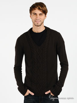 Пуловер Emporio Armani мужской, цвет коричневый