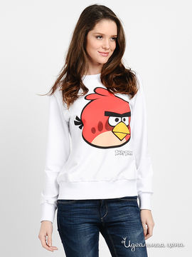Свитшот Angry birds женский, цвет белый