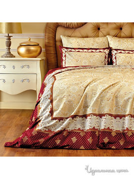 Комплект постельного белья Togas "ВИКОНТ", цвет бордовый, 1, 5 спальный