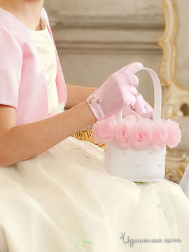 Перчатки Perlitta для девочек, цвет розовый