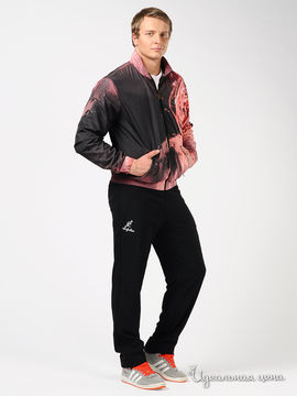 Костюм спортивный Australian мужской, цвет черный / розовый