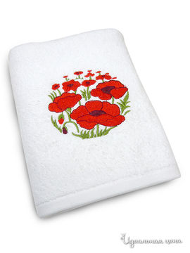 Комплект полотенец Togas "МАКИ", цвет белый, 2 предмета