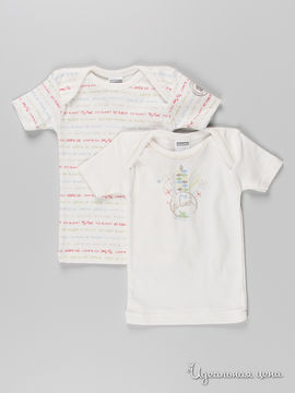 Комплект футболок Absorba для ребенка, цвет молочный / серый, 2 шт.