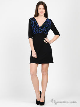Платье CYBERG WEAR женское, цвет черный / синий
