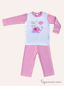 Пижама BABY CLUB для девочки, цвет розовый / белый