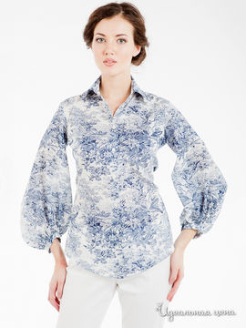 Блуза Levall женская, цвет синий / белый