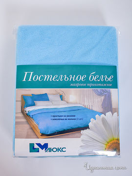 Комплект постельного белья ДМ текстиль, цвет голубой