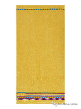 Полотенце ДМ текстиль, цвет ярко-желтый, 50х90 см.