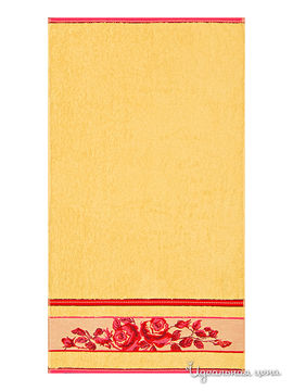 Полотенце ДМ текстиль, цвет лимонный, 50х90 см.