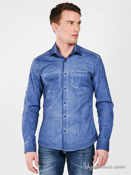 Рубашка LAGOS мужская, цвет джинсовый