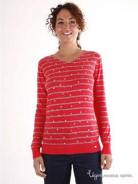 Пуловер Thalassa женский, цвет светло-коралловый / серый