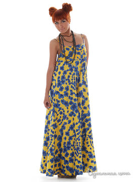 Платье Artwizard женское, цвет желтый / голубой