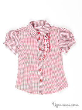 Блуза Silvian Heach для девочки, цвет красный / клетка
