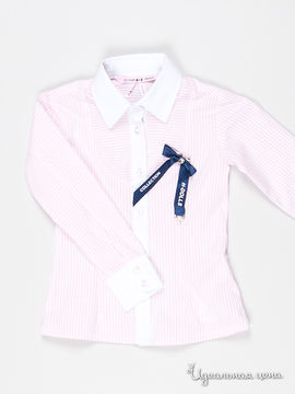 Рубашка Silvian Heach для девочки, цвет розовый / полоска
