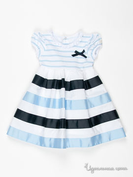 Платье IDO для девочки, цвет белый / голубой