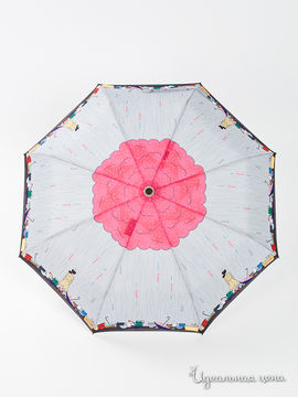 Зонт складной Moschino женский, цвет серый