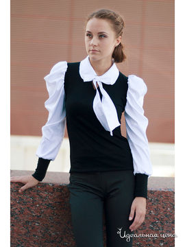 Блуза Mirella sole, цвет черно-белый