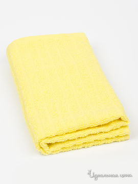 Полотенце махровое ТекСтиль, цвет желтый