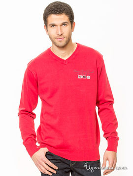 Пуловер с V-образным вырезом CBK,цвет красный