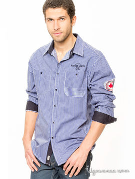 Рубашка с длинными рукавами CBK,цвет синий/белый