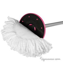 Сменная насадка из микрофибры для Tornado Mop Loks, цвет розовый, белый