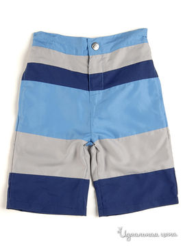 Шорты в полоску "Striped Swim" Appaman USA для мальчика, цвет голубой/серый/синий
