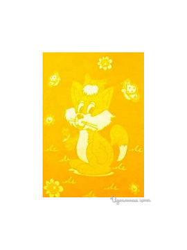 Детское одеяло хлопок, цвет желтый