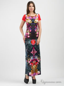 Платье "Звезда" ADZHEDO, цвет орнамент мультицвет