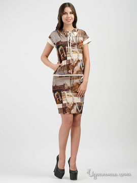 Платье Adzhedo, цвет коричневый, бежевый