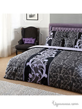 Комплект постельного белья 1,5 - спальный Togas, цвет черный, фиолетовый