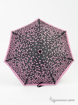 Зонт Moschino, цвет черный, фуксия