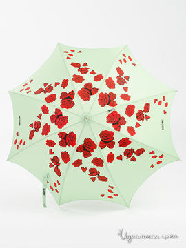 Зонт Moschino, цвет салатовый, красный