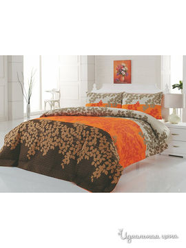 Комплект постельного белья со стеганным пододеяльником-покрывалом РАНФОРС  SERENITY ORANJ