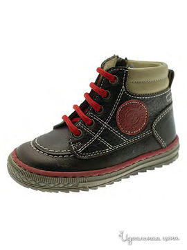 Ботинки Petitshoes для мальчика, цвет чёрный, красный