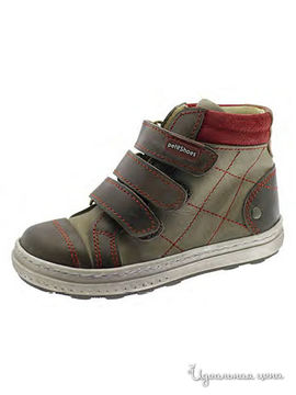 Ботинки Petitshoes для мальчика, цвет коричневый, красный
