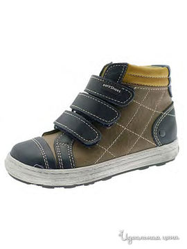 Ботинки Petitshoes для мальчика, цвет синий, темно-коричневый