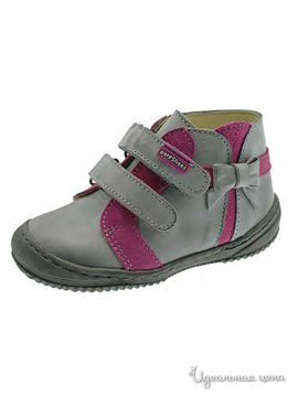 Ботинки Petitshoes для девочки, цвет серый розовый