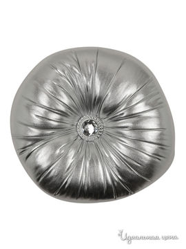 Подушка-пуфик декоративная, Д = 32 см Текстильный каприз, цвет серебряный