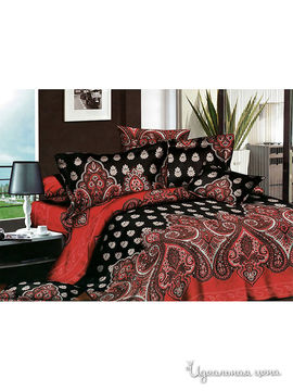 Комплект постельного белья семейный "Kazanov.a.", цвет черный, красный