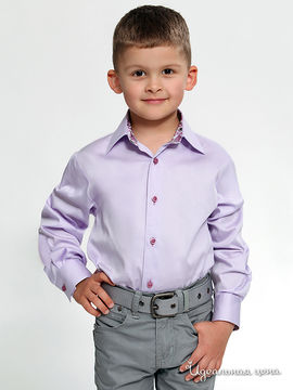 Рубашка Jess France для мальчика, цвет сиреневый