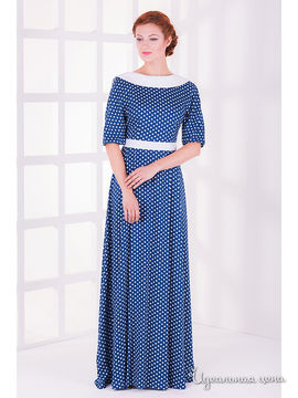 Платье Tasha Martens, цвет синий, белый